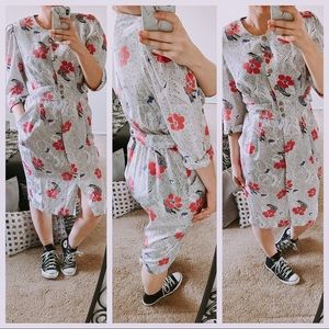 Vintage Jody California 80s pop print midi dress 9/10